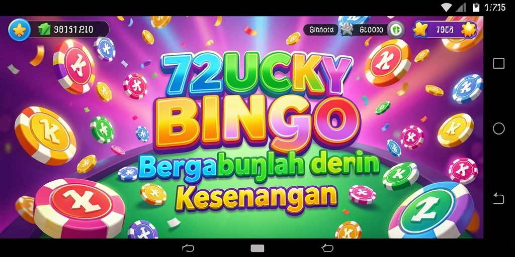 Tangkapan layar gameplay 72LUCKY menampilkan aksi seru Bingo.