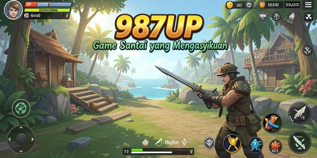 Gameplay seru dalam 987UP, penuh tantangan yang menghibur.