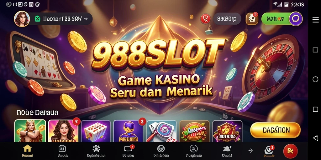 Screenshot gameplay 988SLOT yang menunjukkan keseruan permainan kasino.