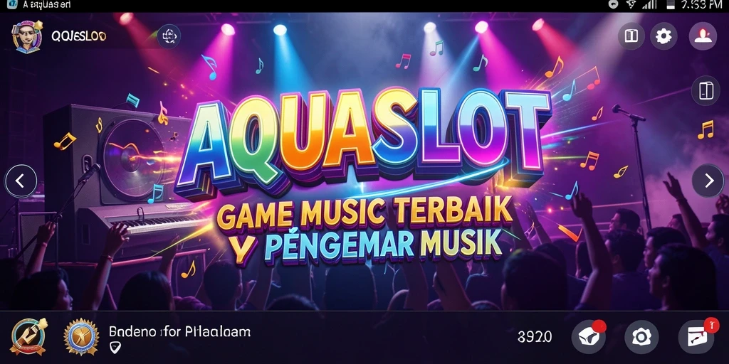 Tampilan menarik dari gameplay AQUASLOT yang penuh warna.