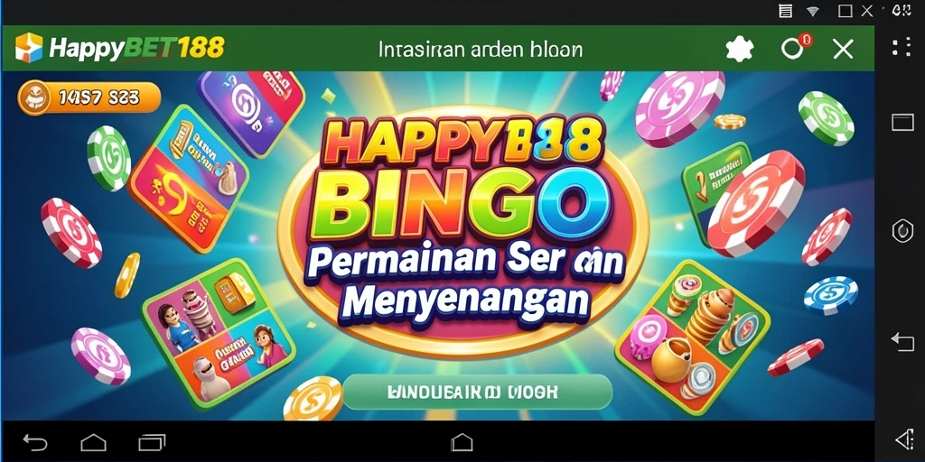 Tampilan gameplay Bingo menarik dari aplikasi HAPPYBET188.
