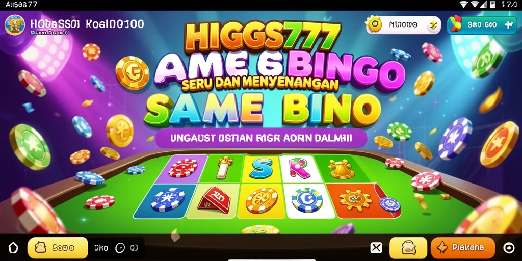 Tampilan gameplay seru dan interaktif HIGGS777 di layar ponsel.