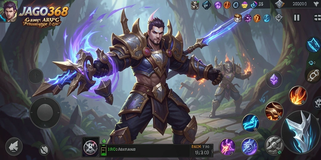 Tangkapan layar gameplay JAGO368 yang memperlihatkan aksi seru dalam pertempuran.