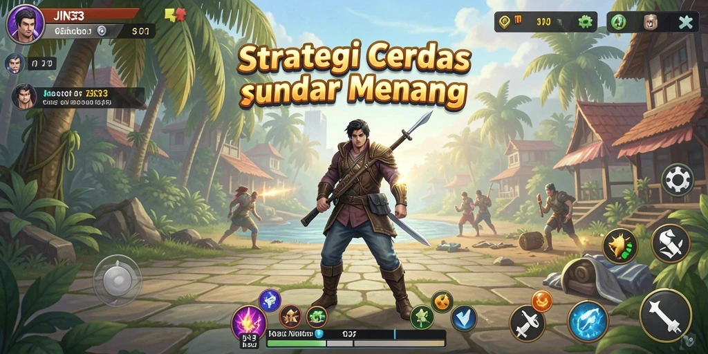 Tangkapan layar gameplay menunjukkan pertarungan strategi yang mendebarkan.