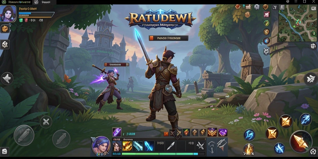 Gameplay seru dalam RATUDEWI menampilkan pertempuran dan eksplorasi.