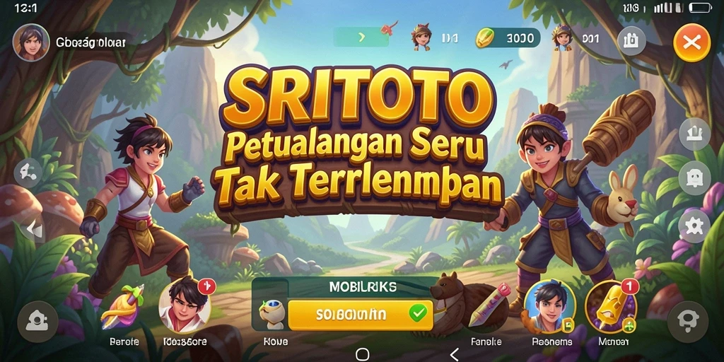 Tampilan gameplay SRITOTO yang seru dan menantang.