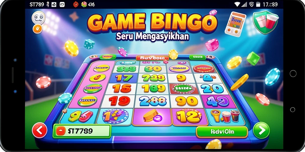 Tampilan seru permainan Bingo di aplikasi ST789.